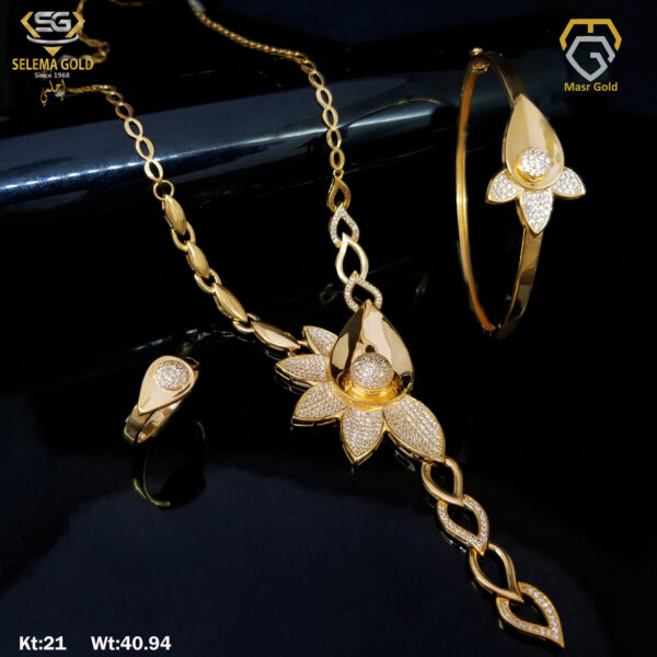 طقم كامل ذهب عيار 21