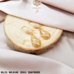 حلق ذهب عيار 21من سليمه جولد