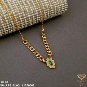 عقد ذهب عيار 18 من سليمه جولد