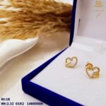 حلق ذهب عيار 18 من سلميه